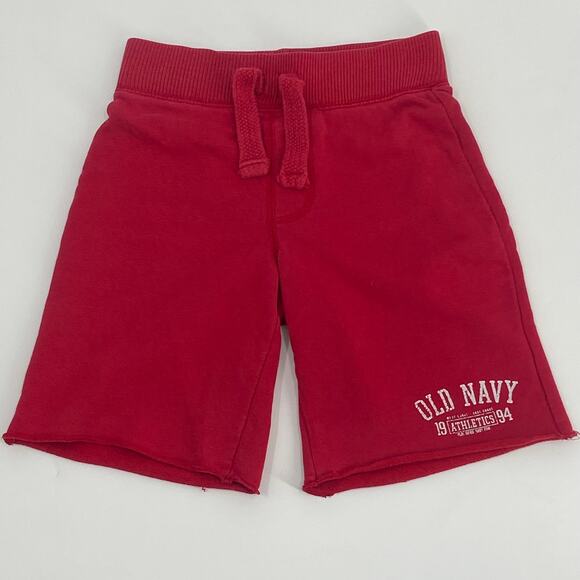 Old Navy 1994 Athletics Red Sweat Shorts - Size 5T - Picture 1 of 6